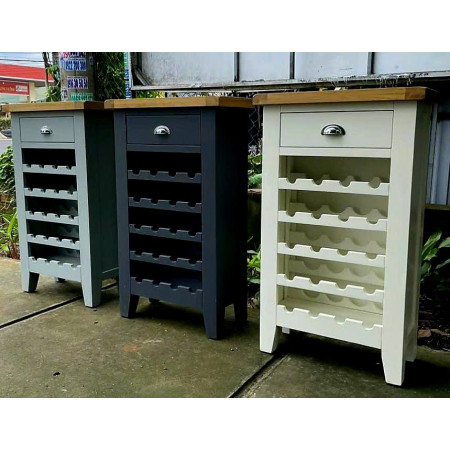 TT-WC-CH : Kệ Rượu Trang Trí - Màu Than + Vàng Gỗ